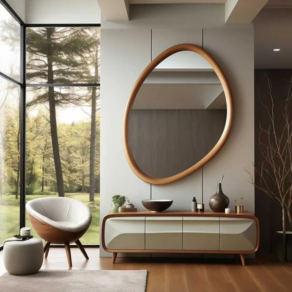 جدیدترین آینه دیواری چوبی مدرن 