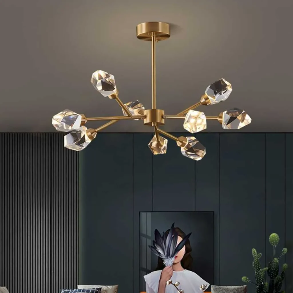 لوستر کریستالی زیبا و هنری