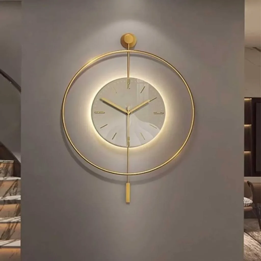 Minimal and modern luxury wall clock