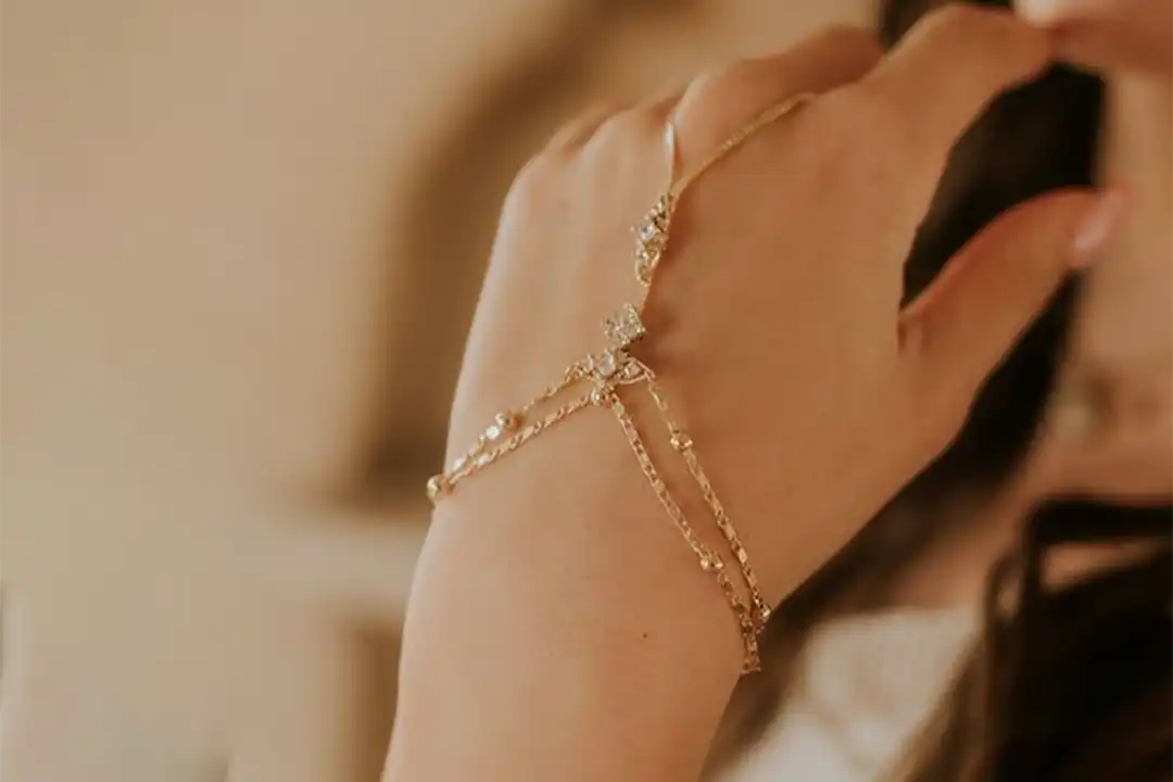 زیباترین و شیک ترین مدل های دستبند انگشتری طلا دخترانه
