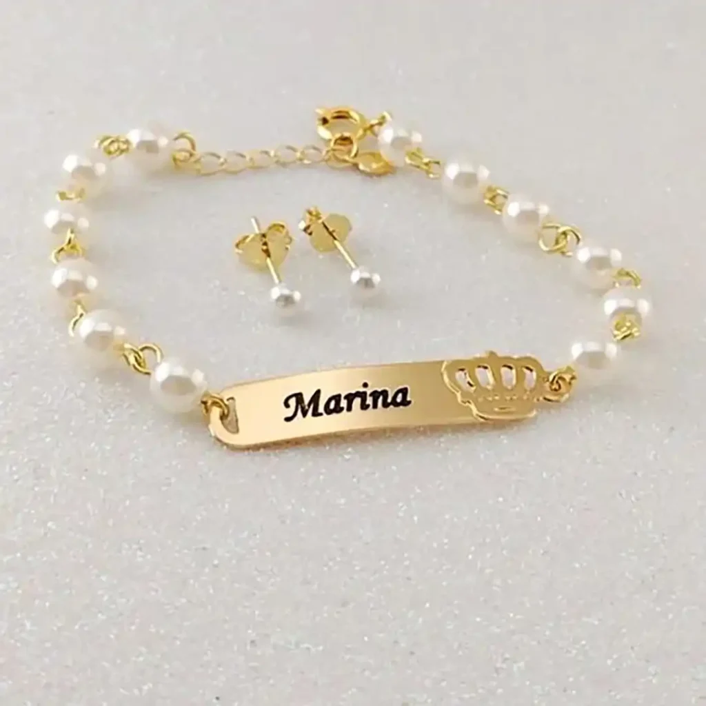 Baby name design bracelet