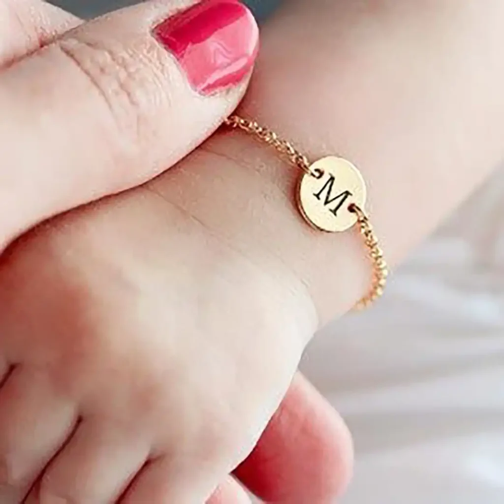 Gold bracelet for baby