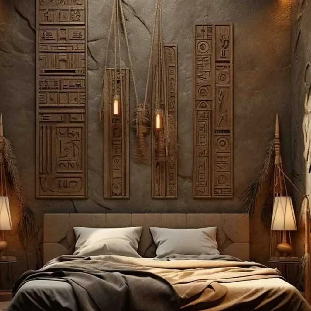 دکوراسیون اتاق خواب به سبک مصری خاص