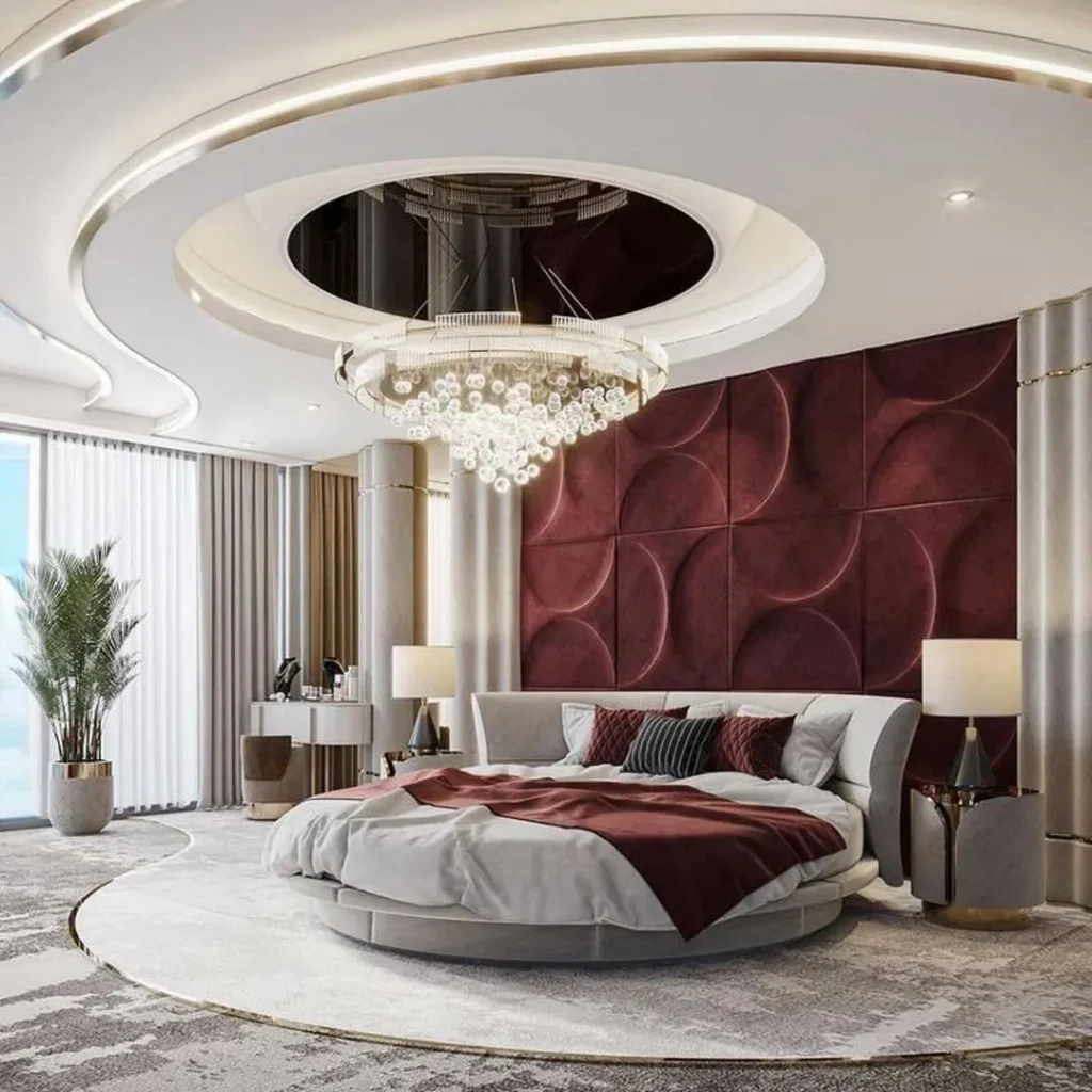 Modern and luxurious bedroom ceiling design