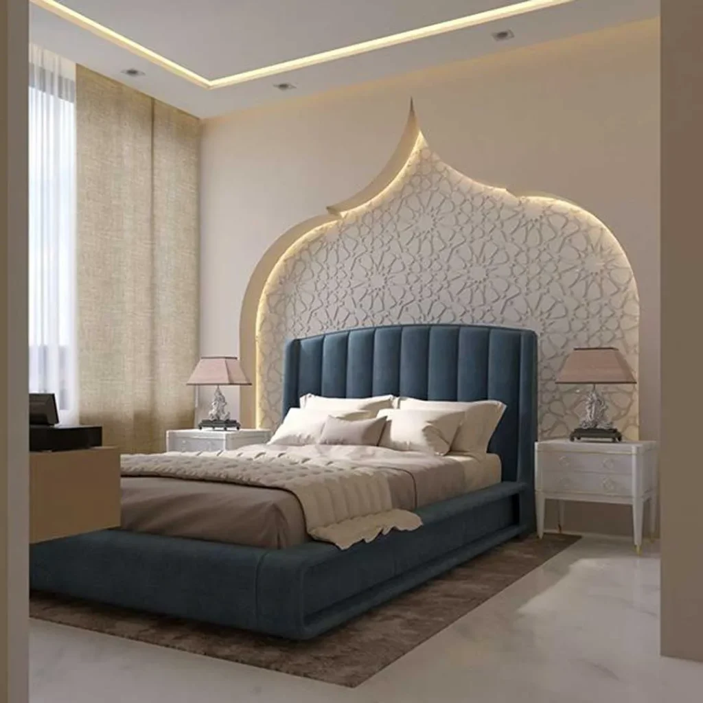 طراحی اتاق خواب به سبک عربی ساده