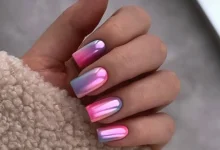 Shiny and stylish luxury nail design for girls