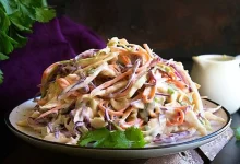 Homemade cabbage salad