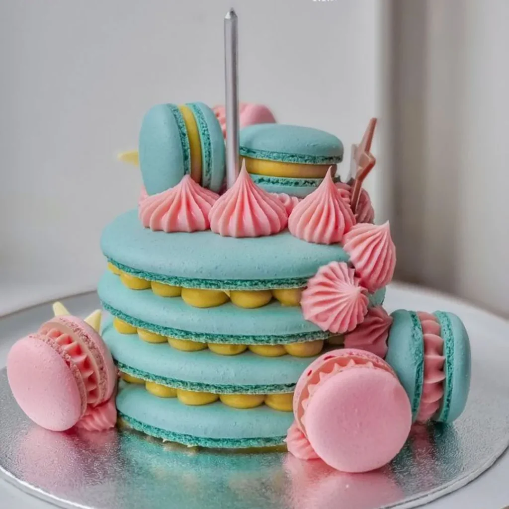 Minimal cake macaron models
