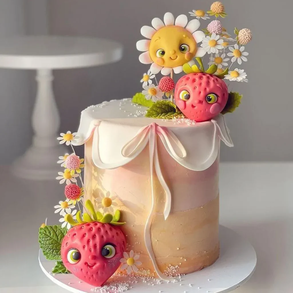   Cute birthday fantasy cake