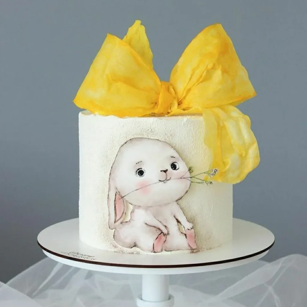 Fantasy rabbit design cake for girls
