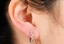 Delicate and special luxurious girl's hoop earrings