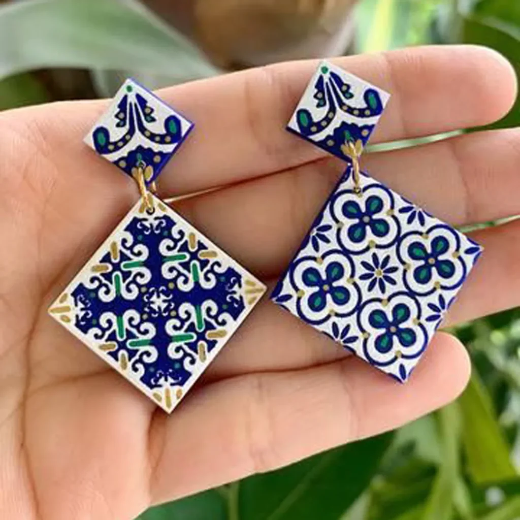 گوشواره دخترانه طرح سنتی لاکچری