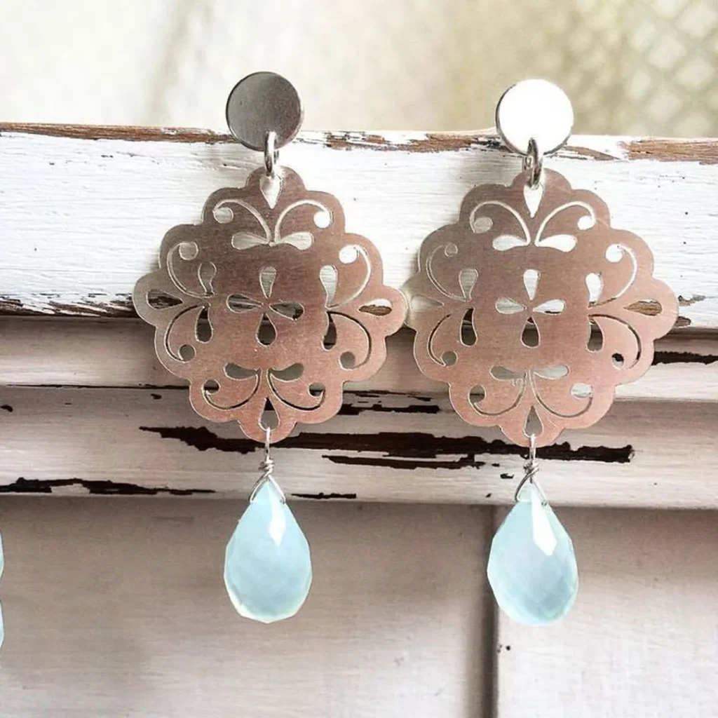 Earrings with traditional stud design