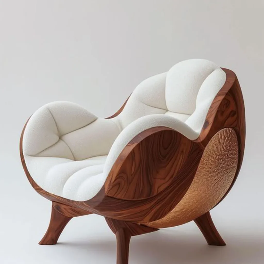 صندلی چوبی مدرن لاکچری