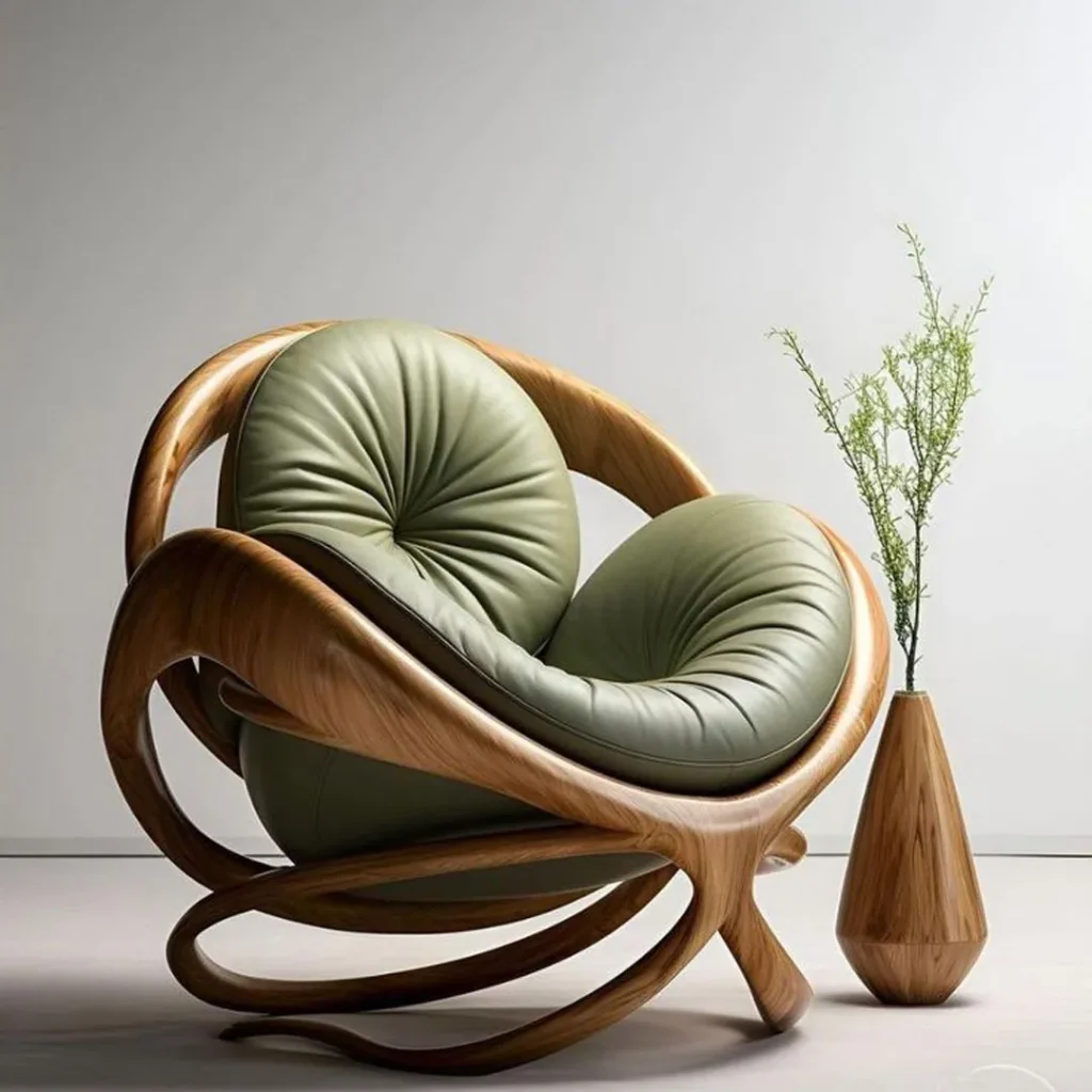 صندلی چوبی مدرن فانتزی