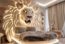 Fantasy bed with animal design