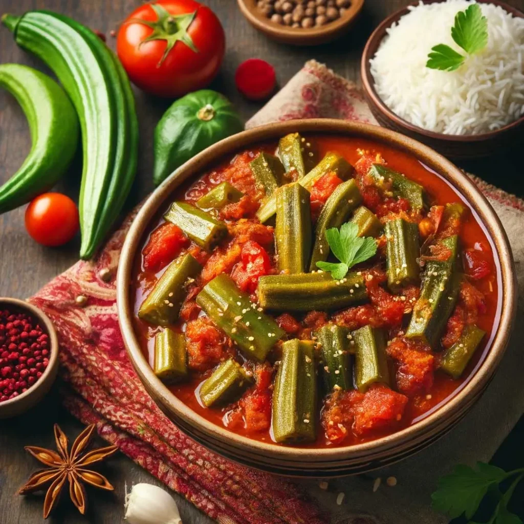 خورشت بامیه گیاه خواران