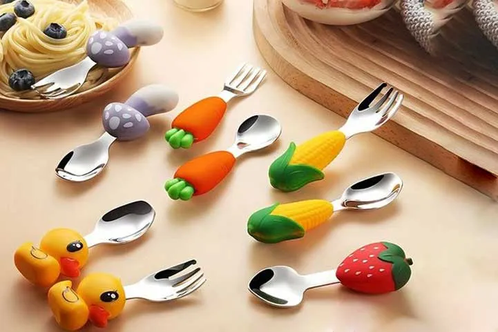 جدیدترین و جذاب ترین مدل های قاشق و چنگال فانتزی کودک با طرح پسرانه