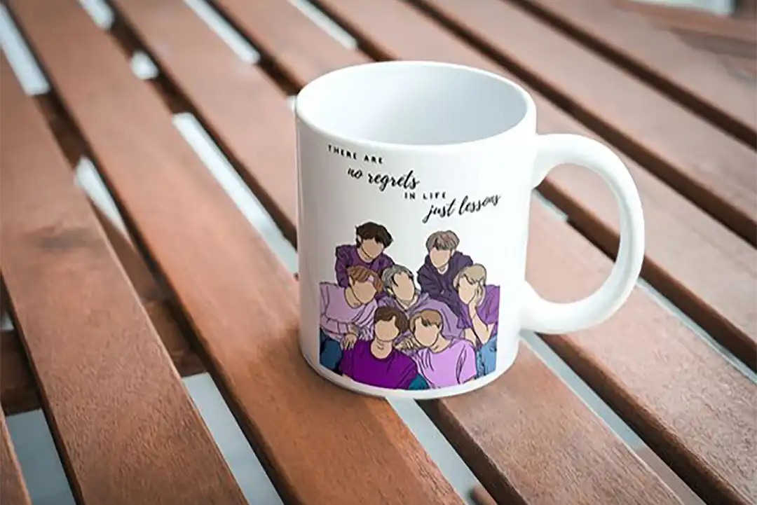 ماگ طرح گروه بی‌ تی‌ اس (BTS)؛ انتخابی خاص برای هواداران واقعی کی‌ پاپ