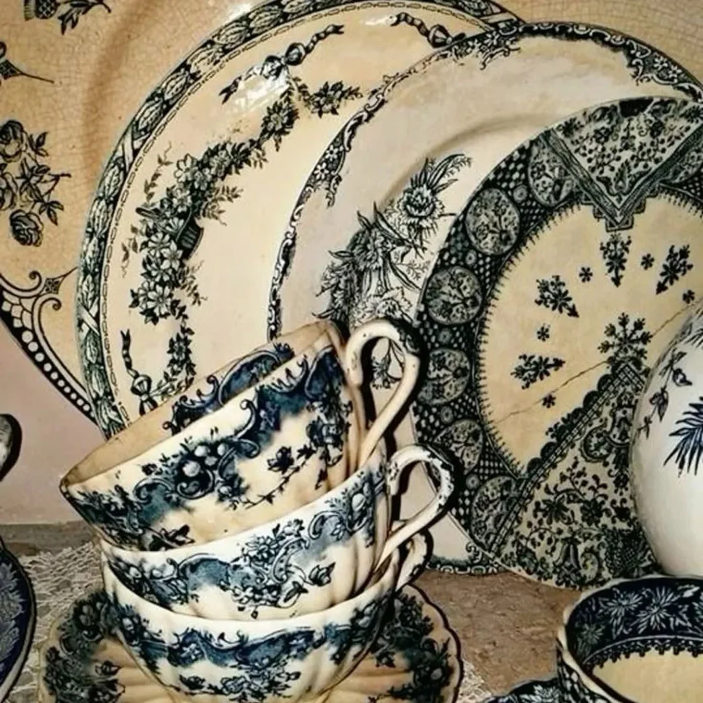  ظروف چینی با طراحی آنتیک و خاص