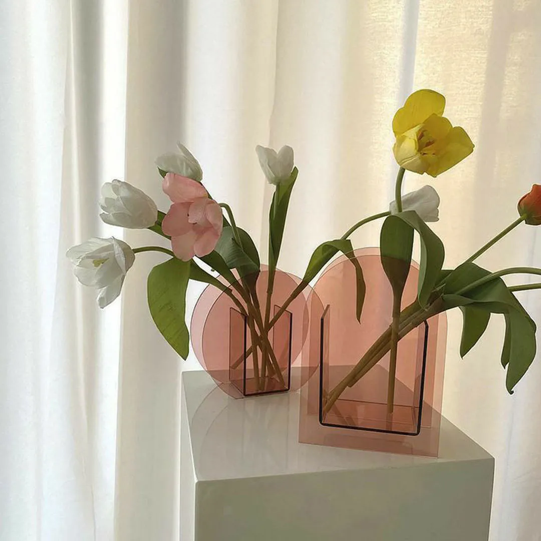 گلدان شیشه ای فانتزی زیبا