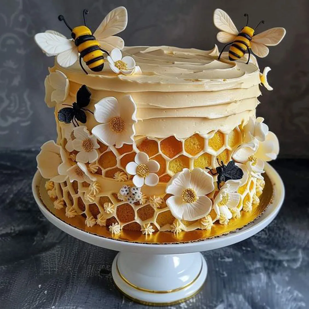  کیک زنبورعسل فانتزی
