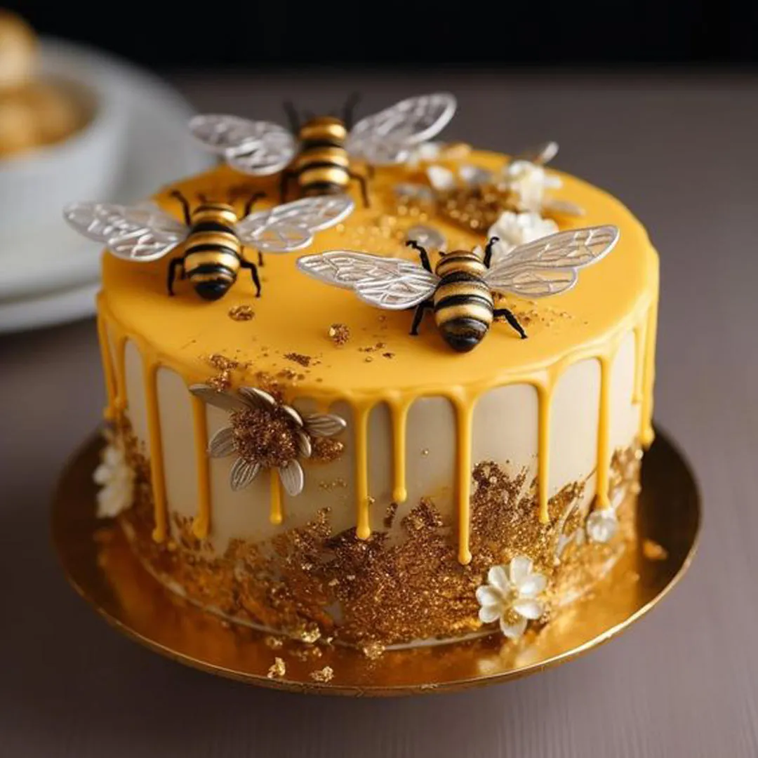  کیک زنبورعسل  زیبا