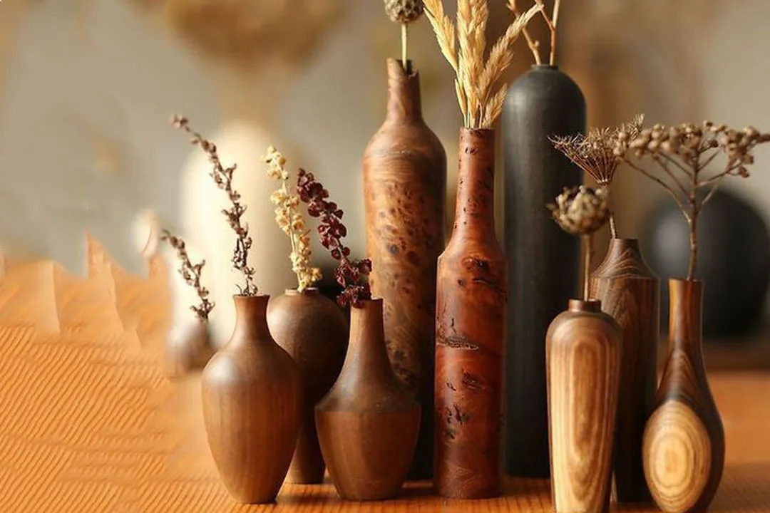 زیباترین و شیک ترین مدل های گلدان های چوبی دکوراتیو