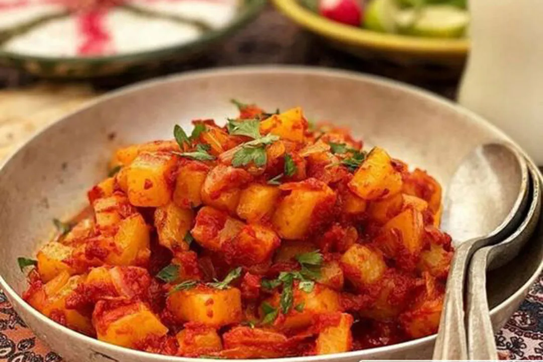طرز تهیه و مواد لازم دو پیازه آلو