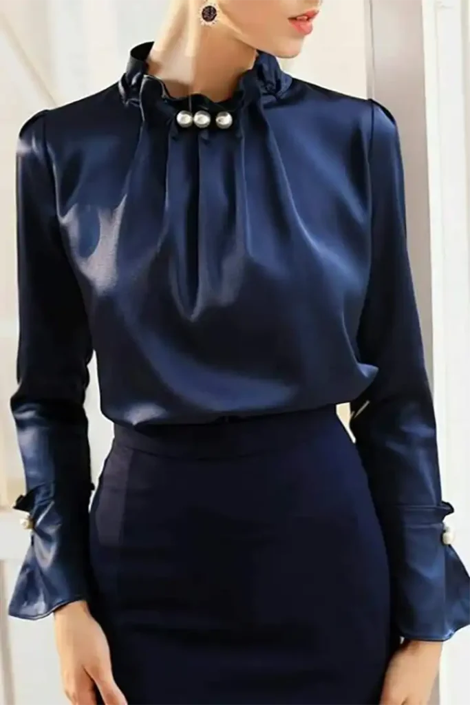 شومیز مجلسی ساتن زنانه