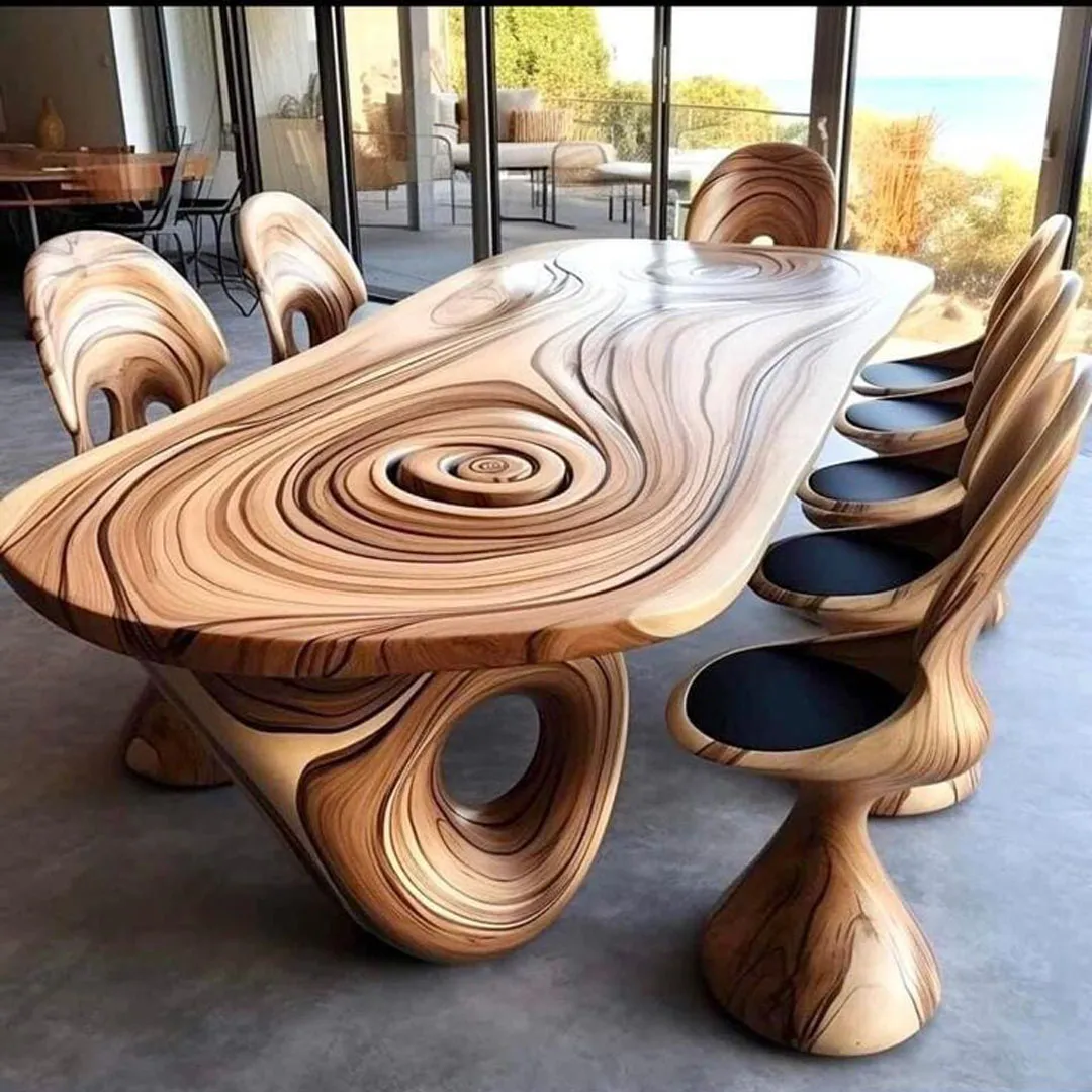 میز ناهارخوری چوبی فانتزی