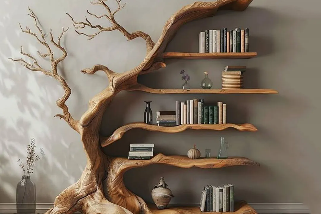 شیک ترین و لوکس ترین مدل های کتابخانه چوبی