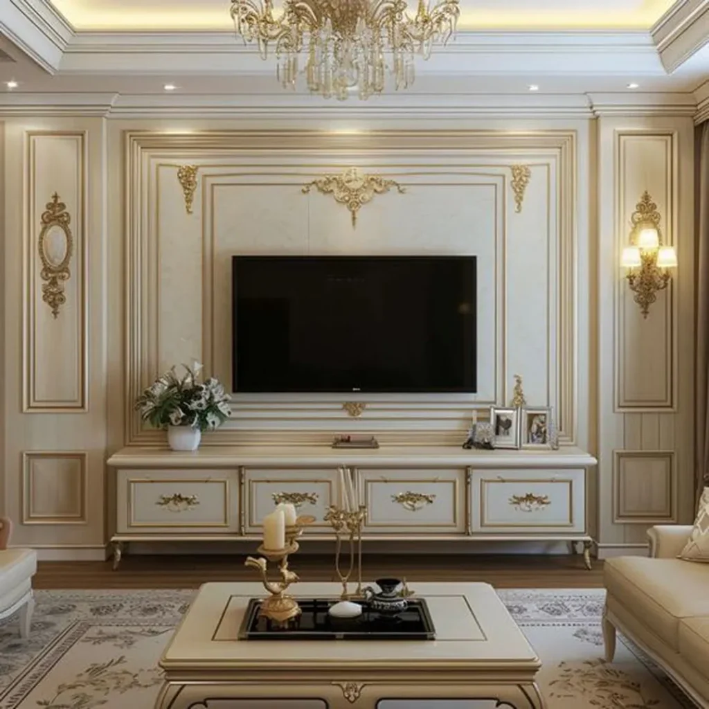 دیزاین دیوار پشت تلویزیون مدرن