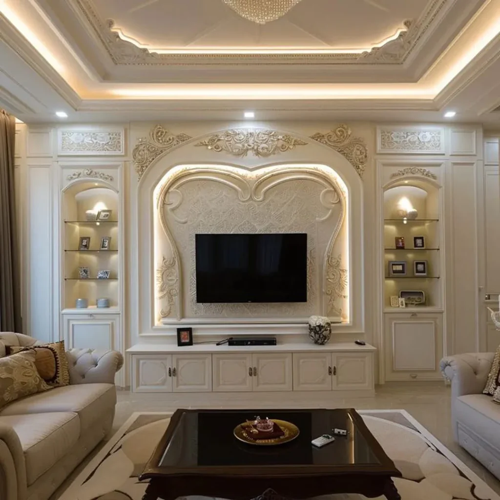دیزاین دیوار پشت تلویزیون شیک