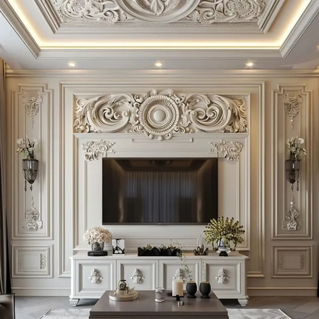 دیزاین دیوار پشت تلویزیون زیبا