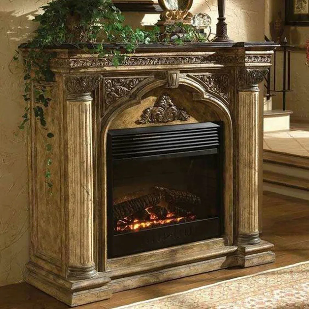 شومینه با طراحی آنتیک