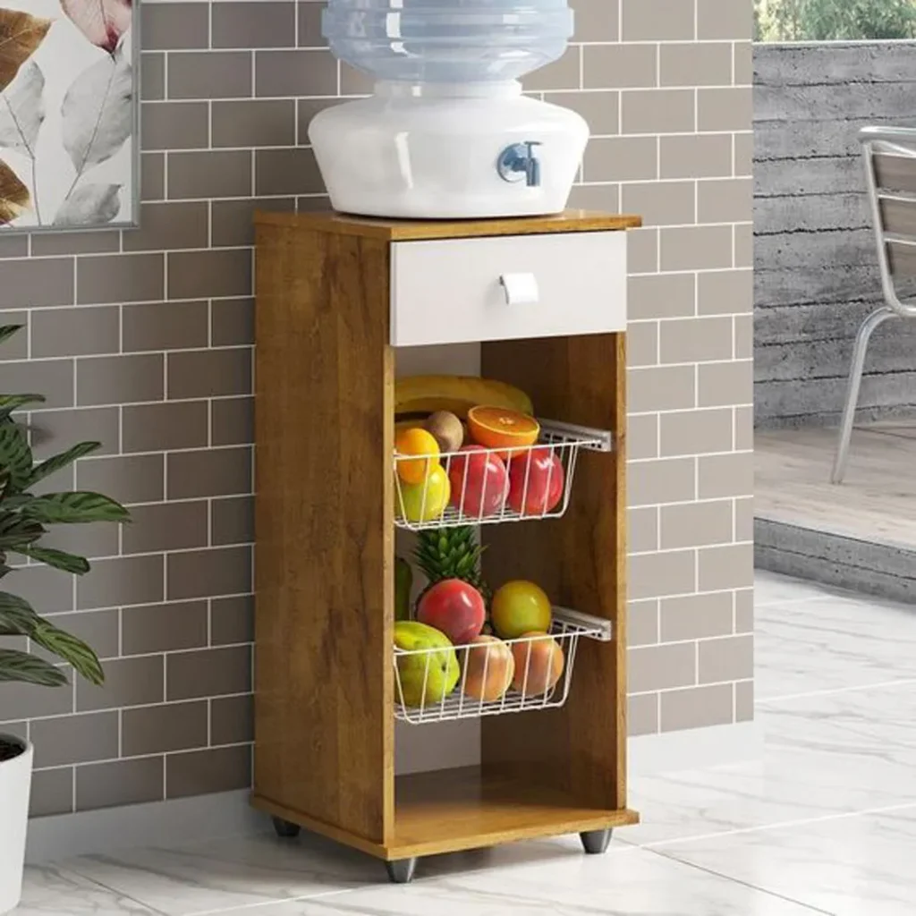 سبد نظم دهنده آشپزخانه چوبی