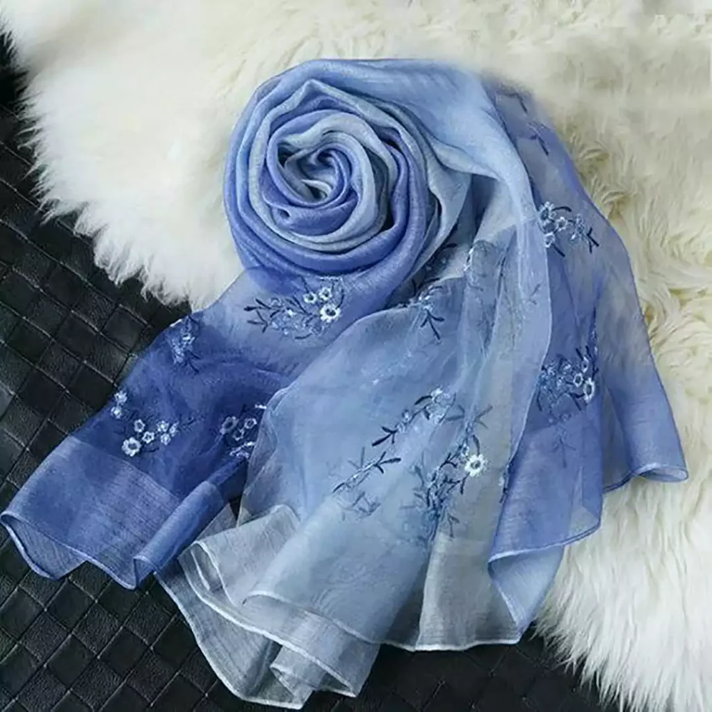 شال حریر دخترانه