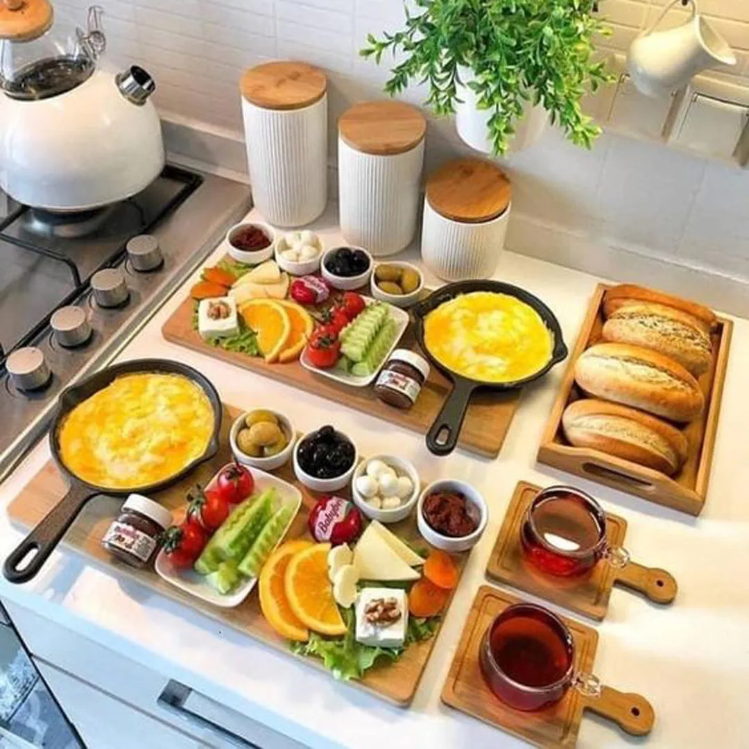  ظرف صبحانه خوری چوبی