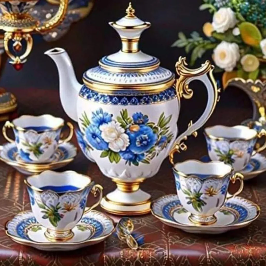 سرویس چای خوری آنتیک جذاب