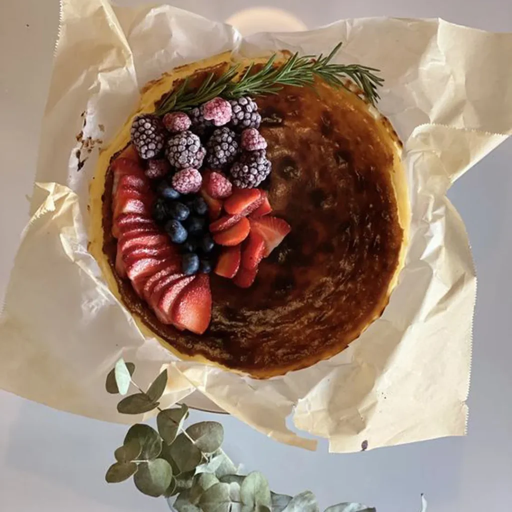 چیز کیک سن سباستین خانگی