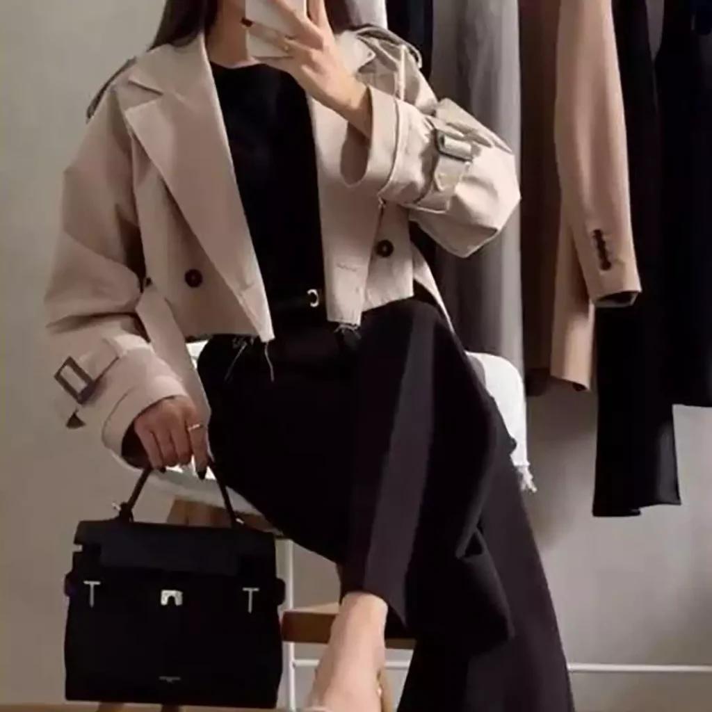 استایل پاییزی با کت و شلوار
