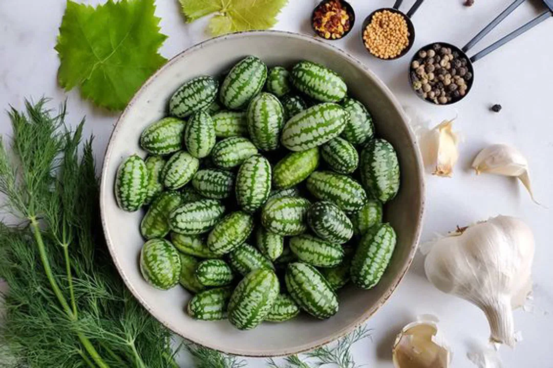 طرز تهیه و مواد لازم ترشی هندوانه موشی