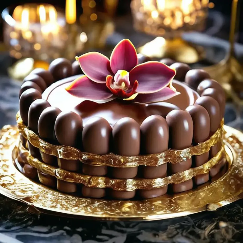 دیزاین دسر شکلاتی خوشمزه
