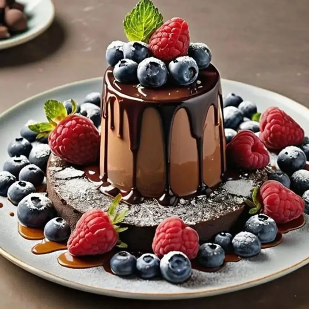 دیزاین دسر شکلاتی خاص