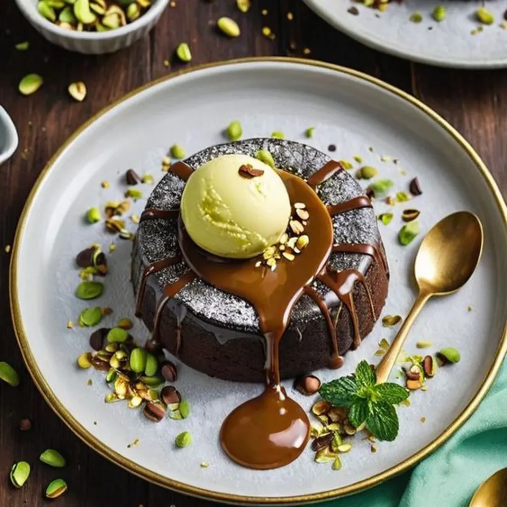 دیزاین دسر شکلاتی