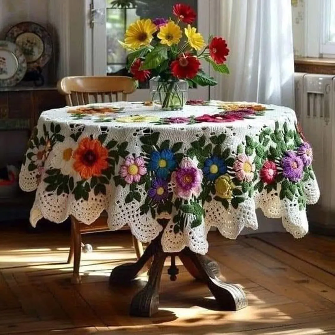  رو میزی بافتنی مدرن
