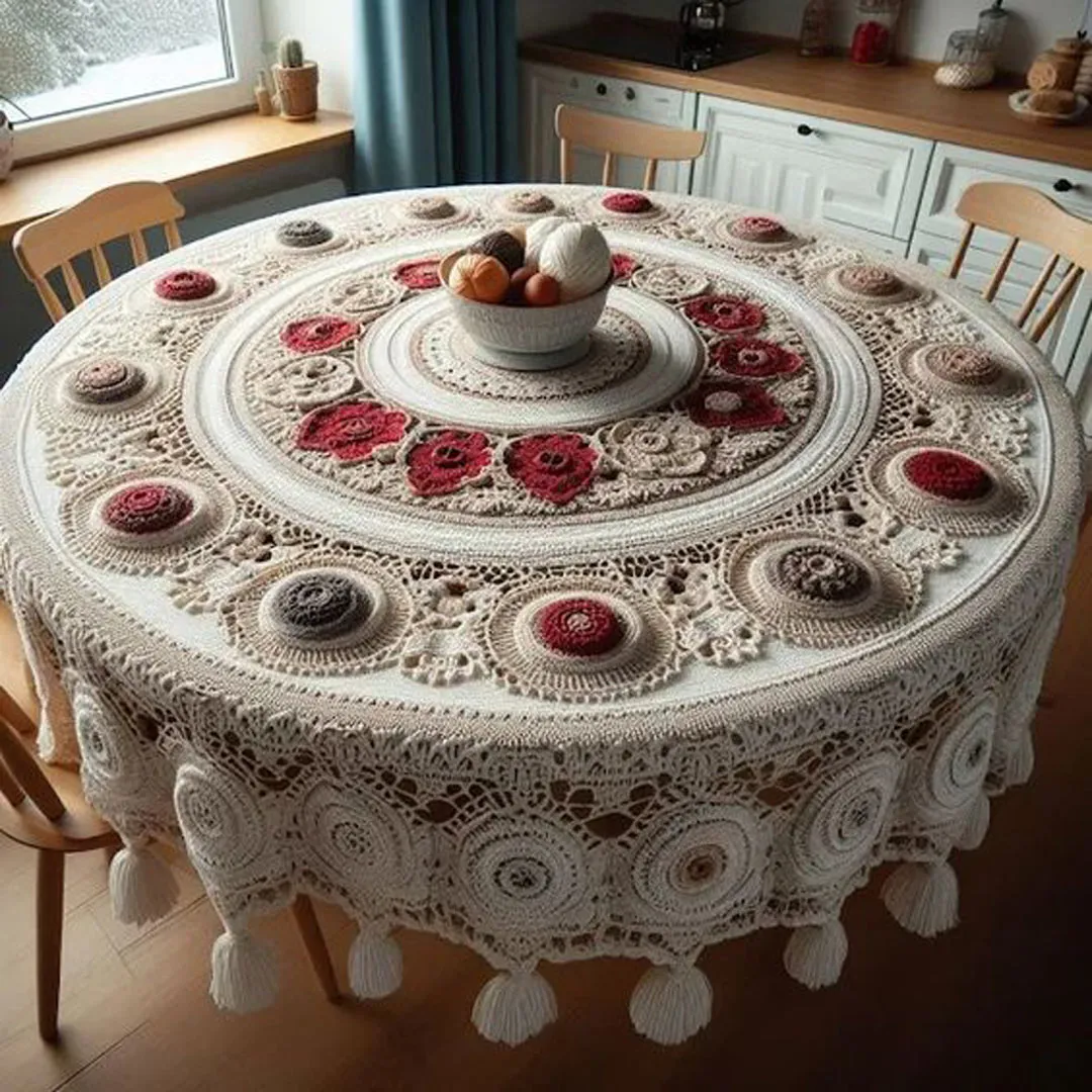  رومیزی بافتنی مدرن