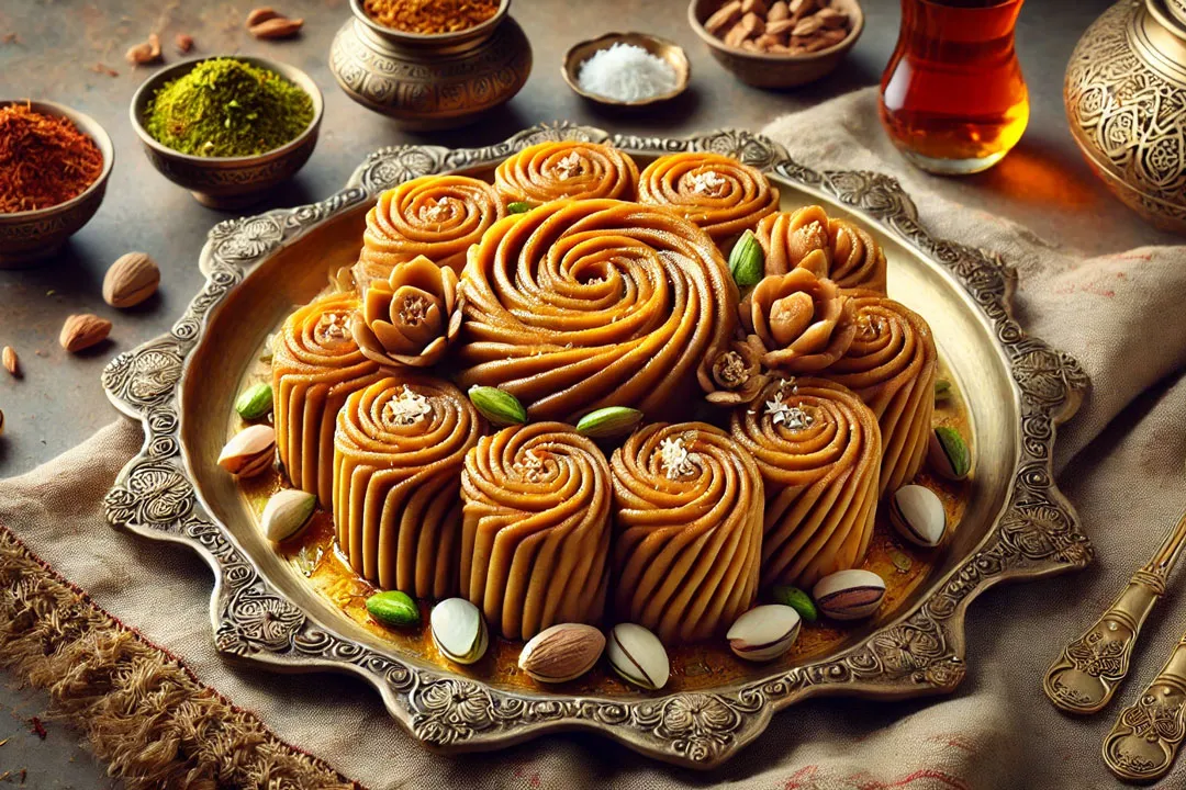 طرز تهیه حلوای یزدی + مواد لازم و دستور کامل