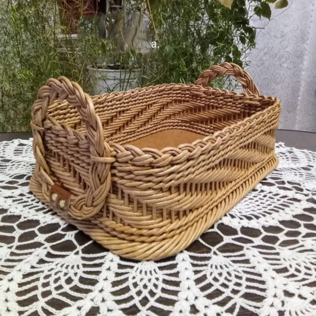 ظرف حصیری دست ساز زیبا
